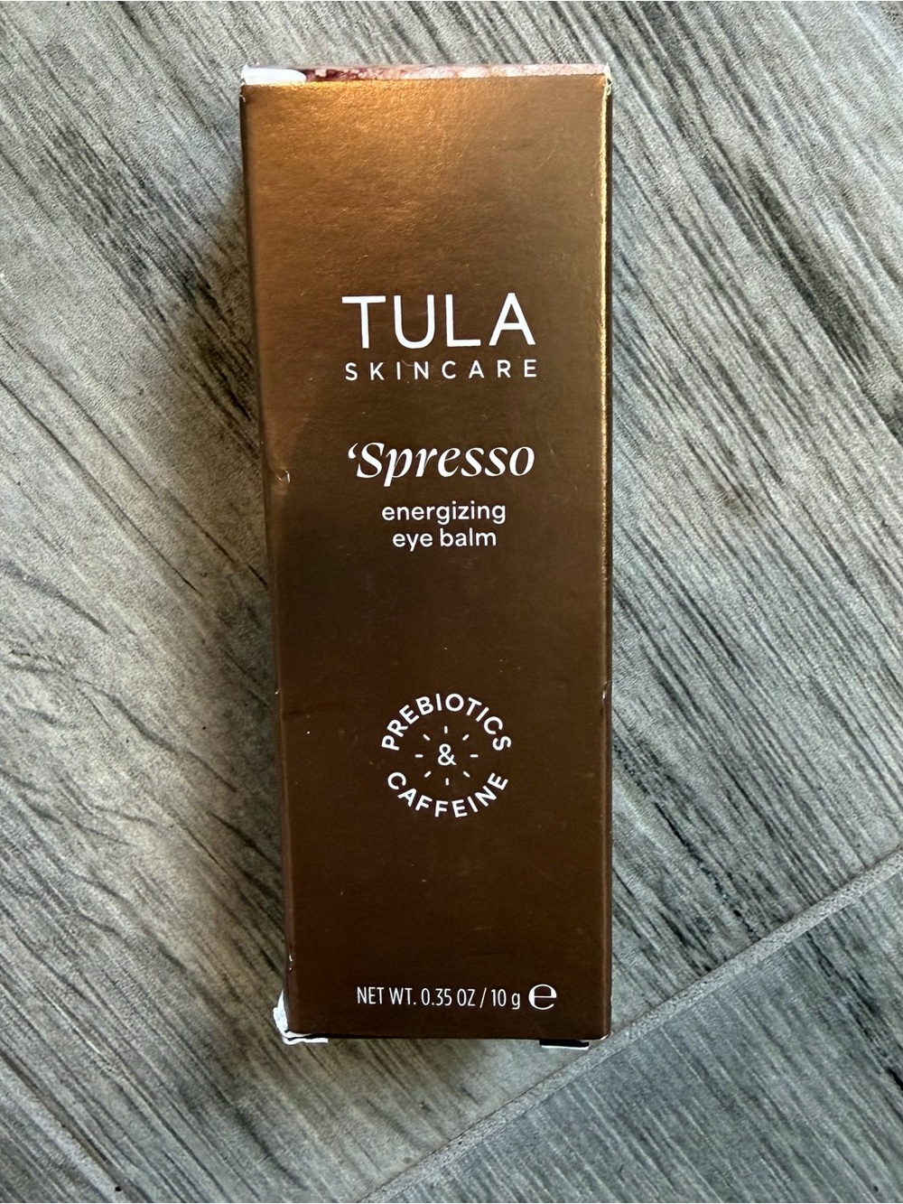 TULA Skin Care 'Spresso Energizing Eye Balm Americano.35 oz 10 g Full Size NEW